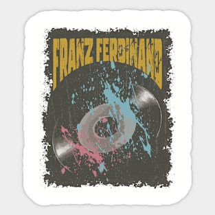 Franz Ferdinand Vintage Vynil Sticker